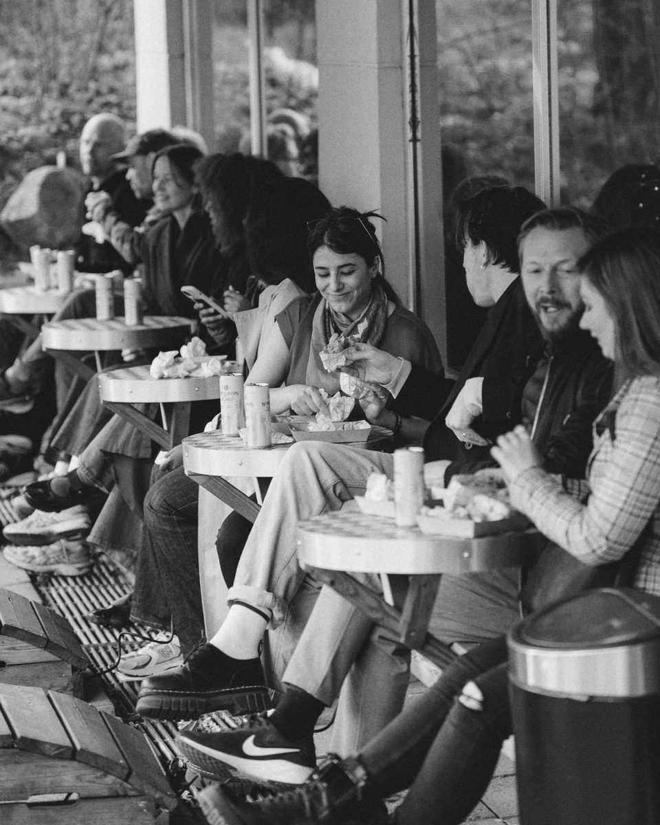 Guests gathering at IMRSV during Stockholm Music Week